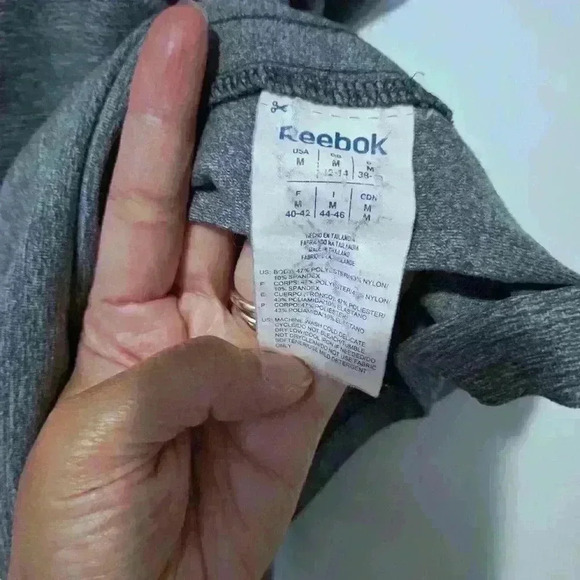 Reebok Womens Athletic Tank Top Gray Medium - Picture 5 of 8